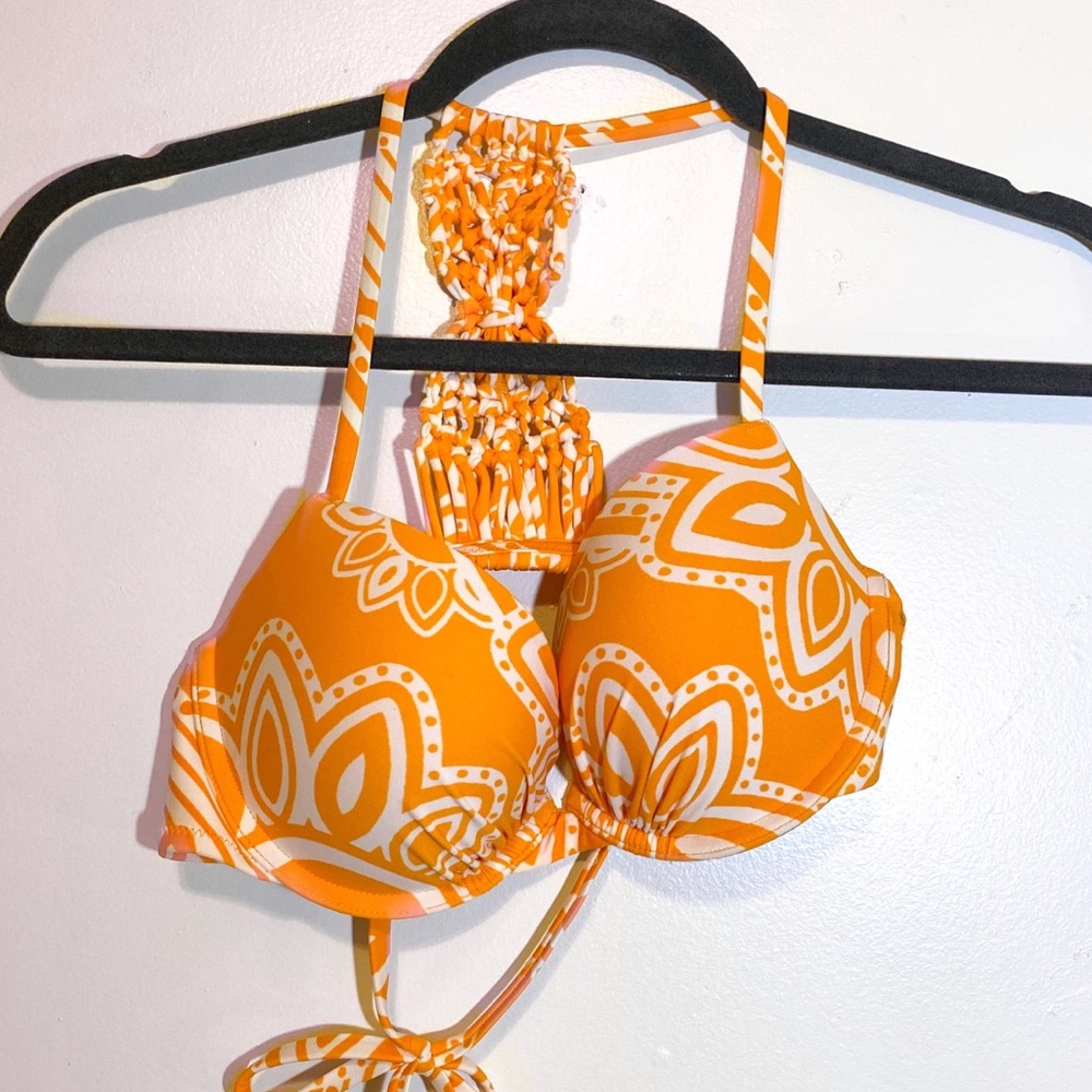 Aerie Macrame Push Up Bikini Top